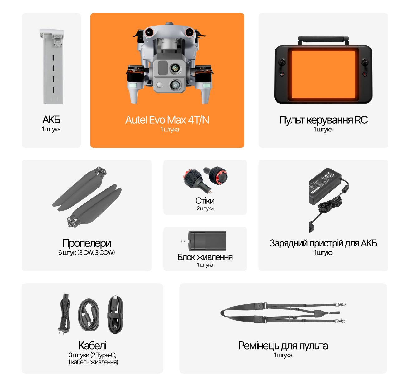 Комплектуючі Autel EVO Max 4T/N